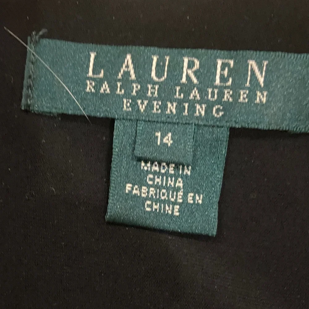 Ralph Lauren Evening Black Gown Size 14